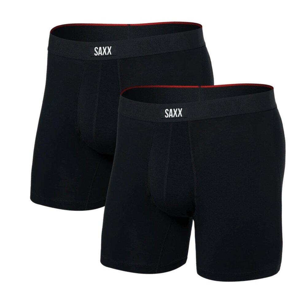 New  Saxx Mens Underwear  Vibe Xtra Soft Comfort(2 Pack)Soft Comfort Boxer SZ L